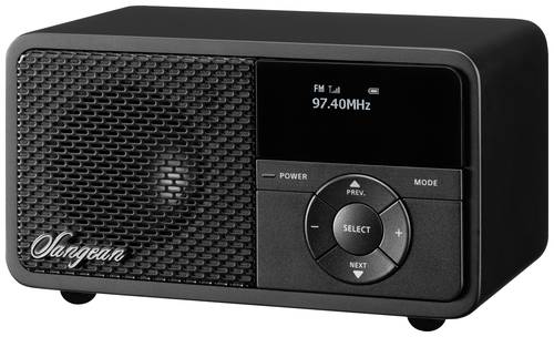 Sangean DDR-7X Tischradio DAB+, UKW AUX, Bluetooth®, DAB+, UKW Tastensperre, wiederaufladbar Schwarz