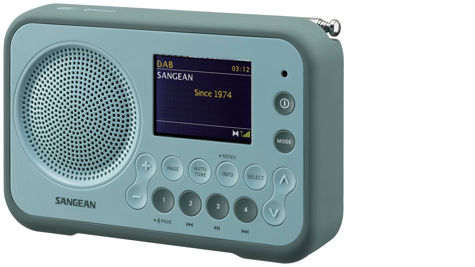 Radio Portatile Sangean Traveller 760 – DAB+ E FM, 40 Preimpostazioni, Display LCD Retroilluminato, Batteria Ricaricabile