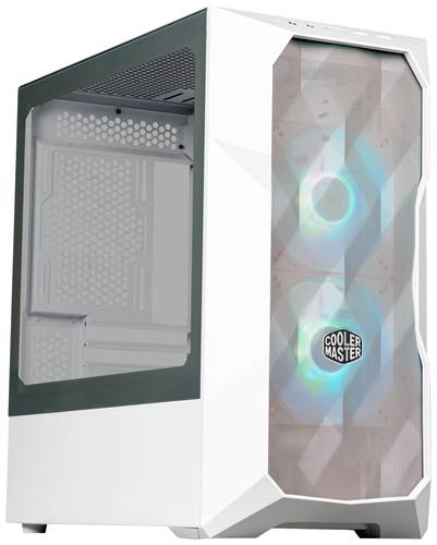 Cooler Master TD300 Mesh White Midi Tower PC Gehäuse Weiß 2 Vorinstallierte LED Lüfter, Seitenfen  - Onlineshop Voelkner