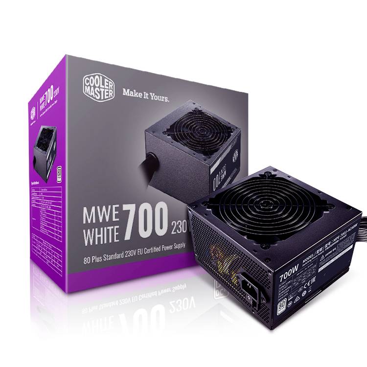 Cooler Master MWE White 230V 700W A/EU Cable PC Netzteil 700 W ATX 80PLUS®