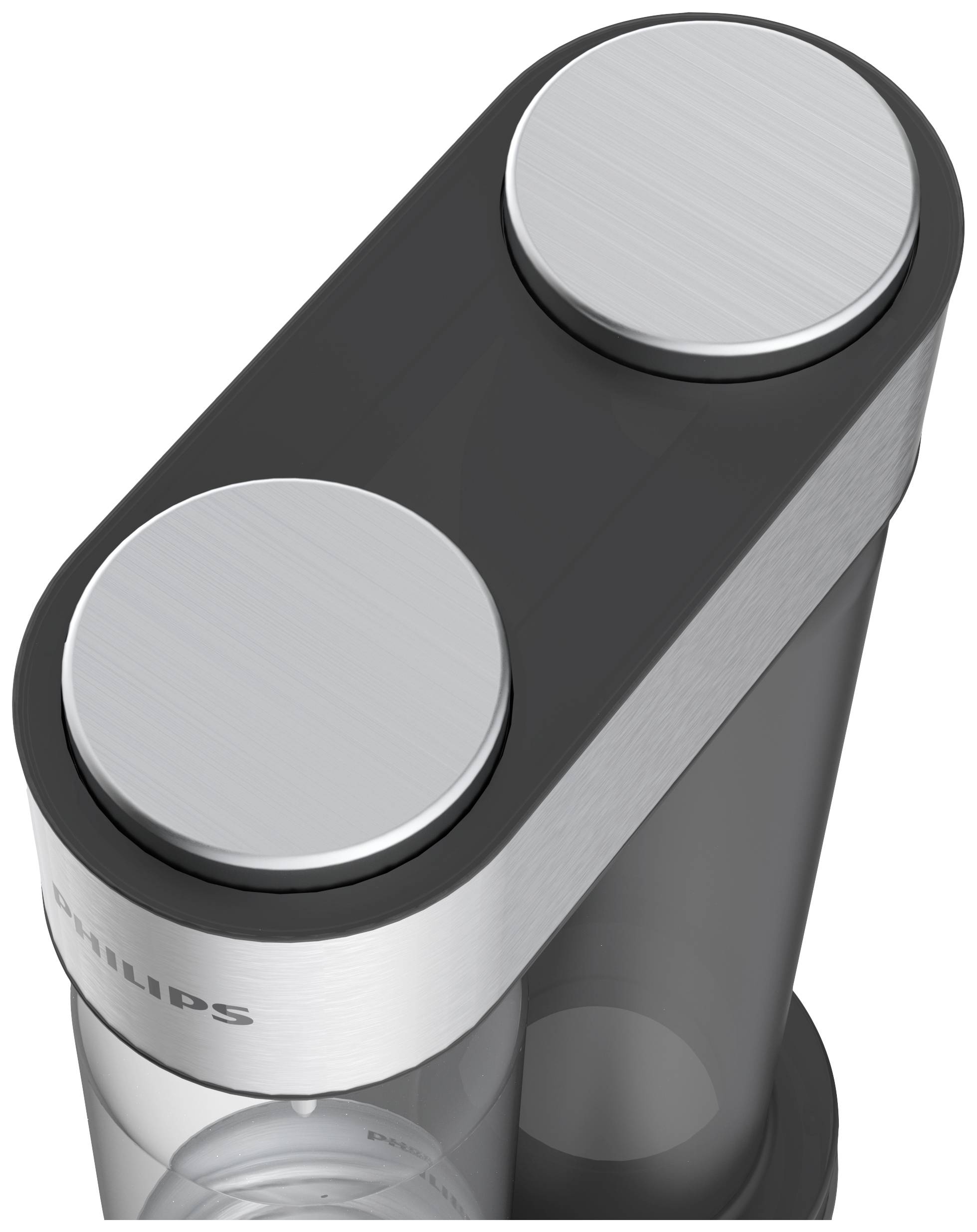 Philips Home Wassersprudler Aqua Soda Maker schwarz Grundgerät, und 1 CO2-Zylinder, inkl. 1 PET-Flasche