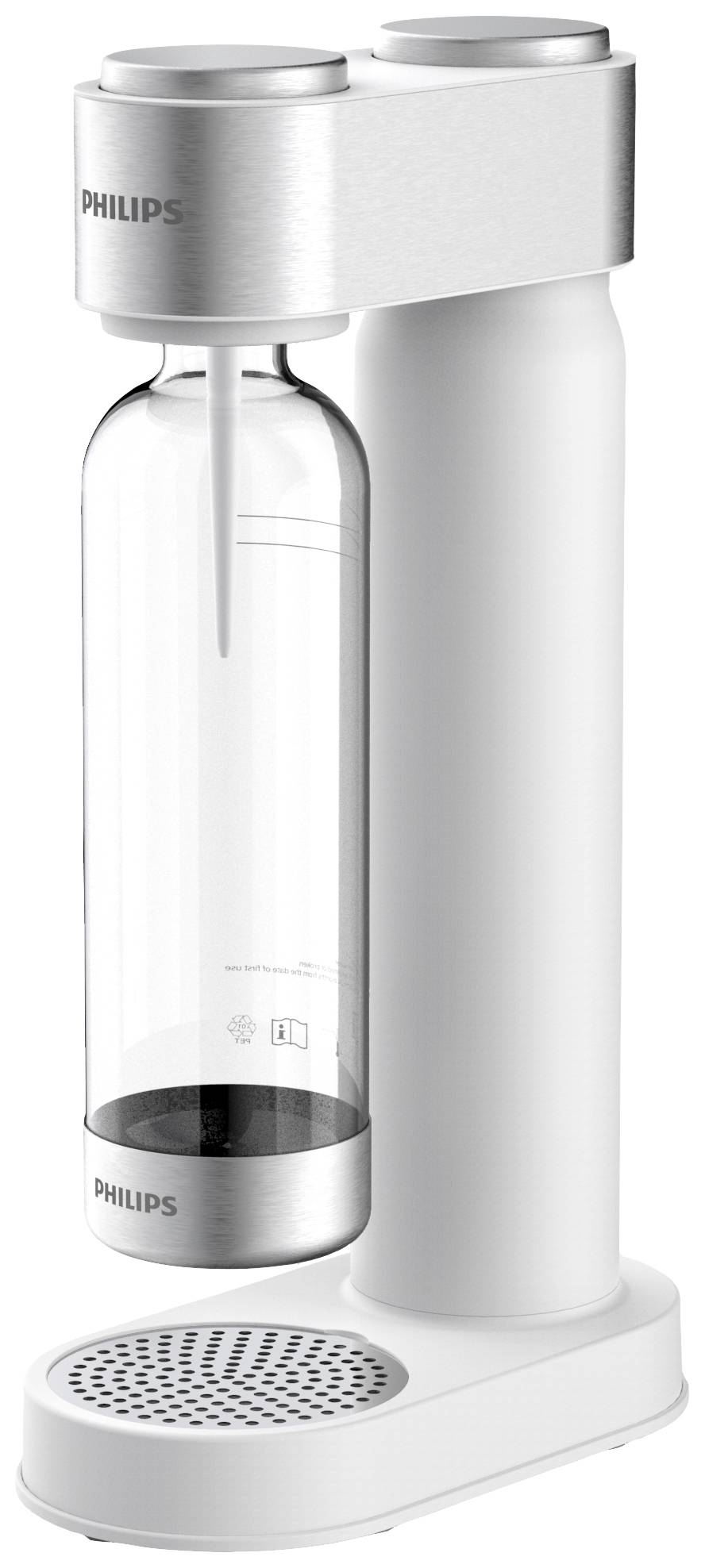 Philips Home Wassersprudler Aqua Soda Maker weiß Grundgerät, und 1 CO2-Zylinder, inkl. 1 PET-Flasche