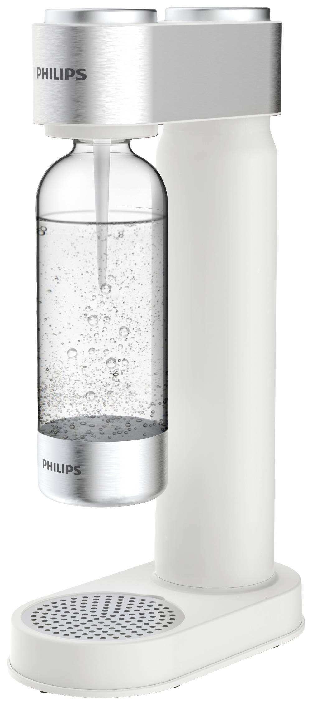 Philips Home Wassersprudler Aqua Soda Maker weiß Grundgerät, und 1 CO2-Zylinder, inkl. 1 PET-Flasche