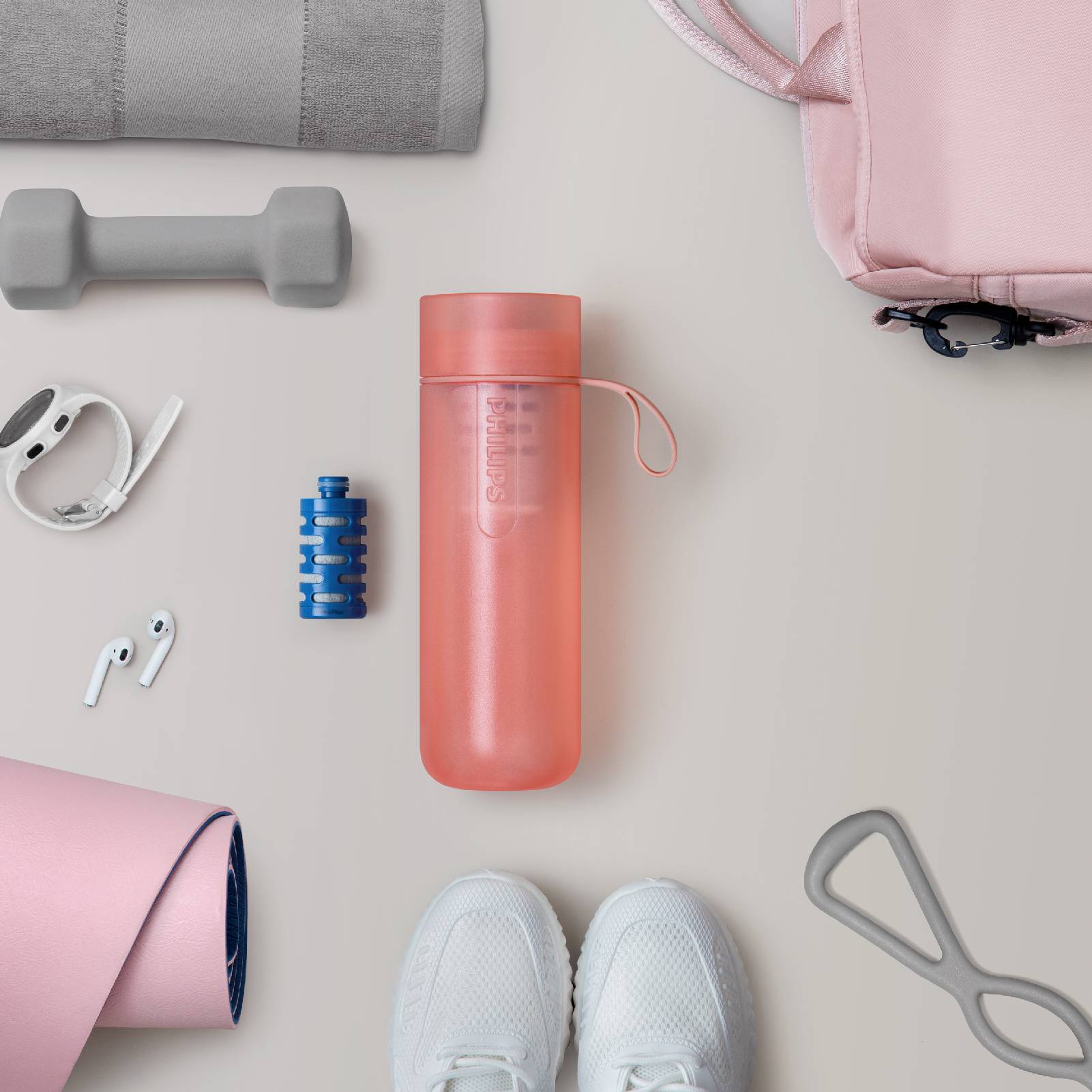 Philips Aqua Fitness Trinkflasche Orange 590 ml