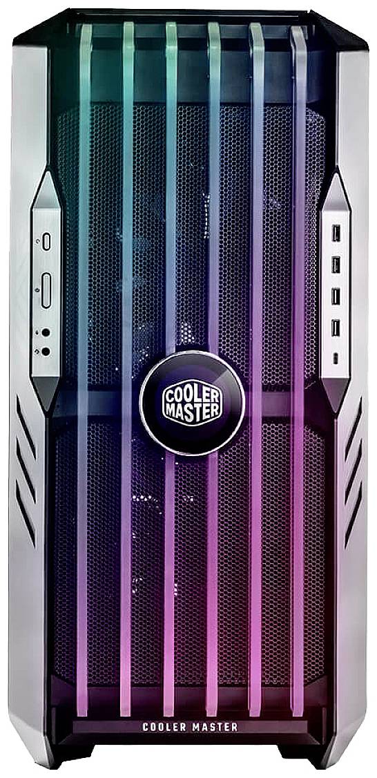 Cooler Master HAF 700 EVO Full Tower PC-Gehäuse Grau Staubfilter, 2 Vorinstallierte LED Lüfter, Seitenfenster, Integrierte Beleuchtung