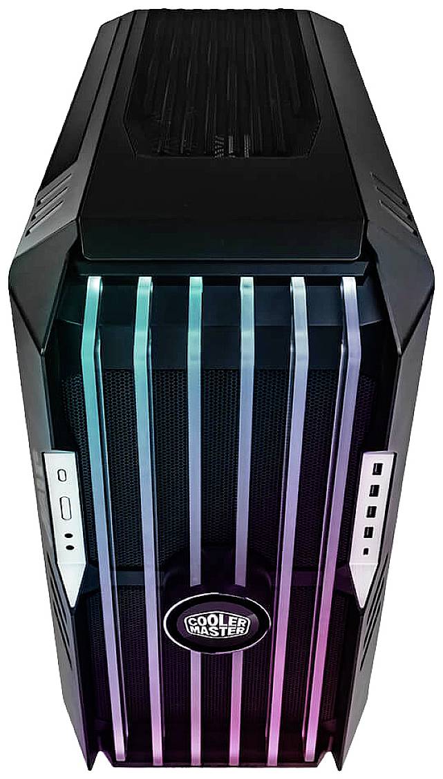 Cooler Master HAF 700 EVO Full Tower PC-Gehäuse Grau Staubfilter, 2 Vorinstallierte LED Lüfter, Seitenfenster, Integrierte Beleuchtung