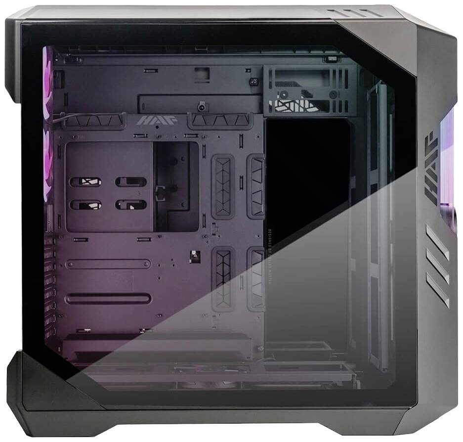 Cooler Master HAF 700 EVO Full Tower PC-Gehäuse Grau Staubfilter, 2 Vorinstallierte LED Lüfter, Seitenfenster, Integrierte Beleuchtung