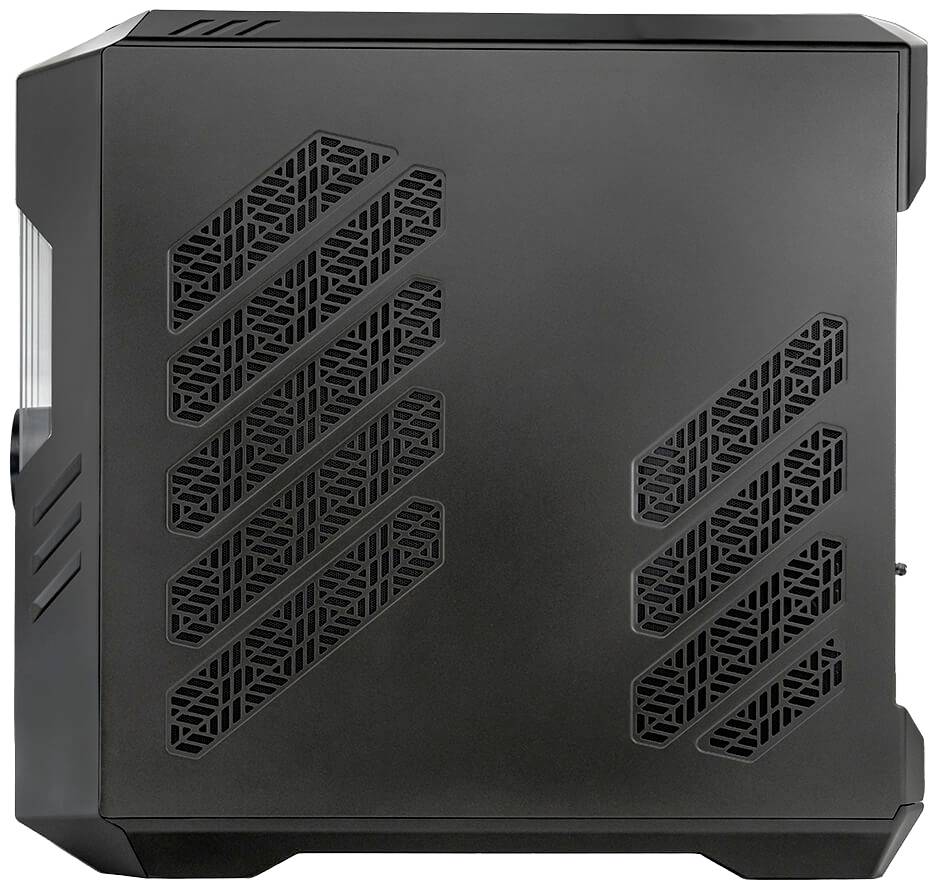 Cooler Master HAF 700 EVO Full Tower PC-Gehäuse Grau Staubfilter, 2 Vorinstallierte LED Lüfter, Seitenfenster, Integrierte Beleuchtung