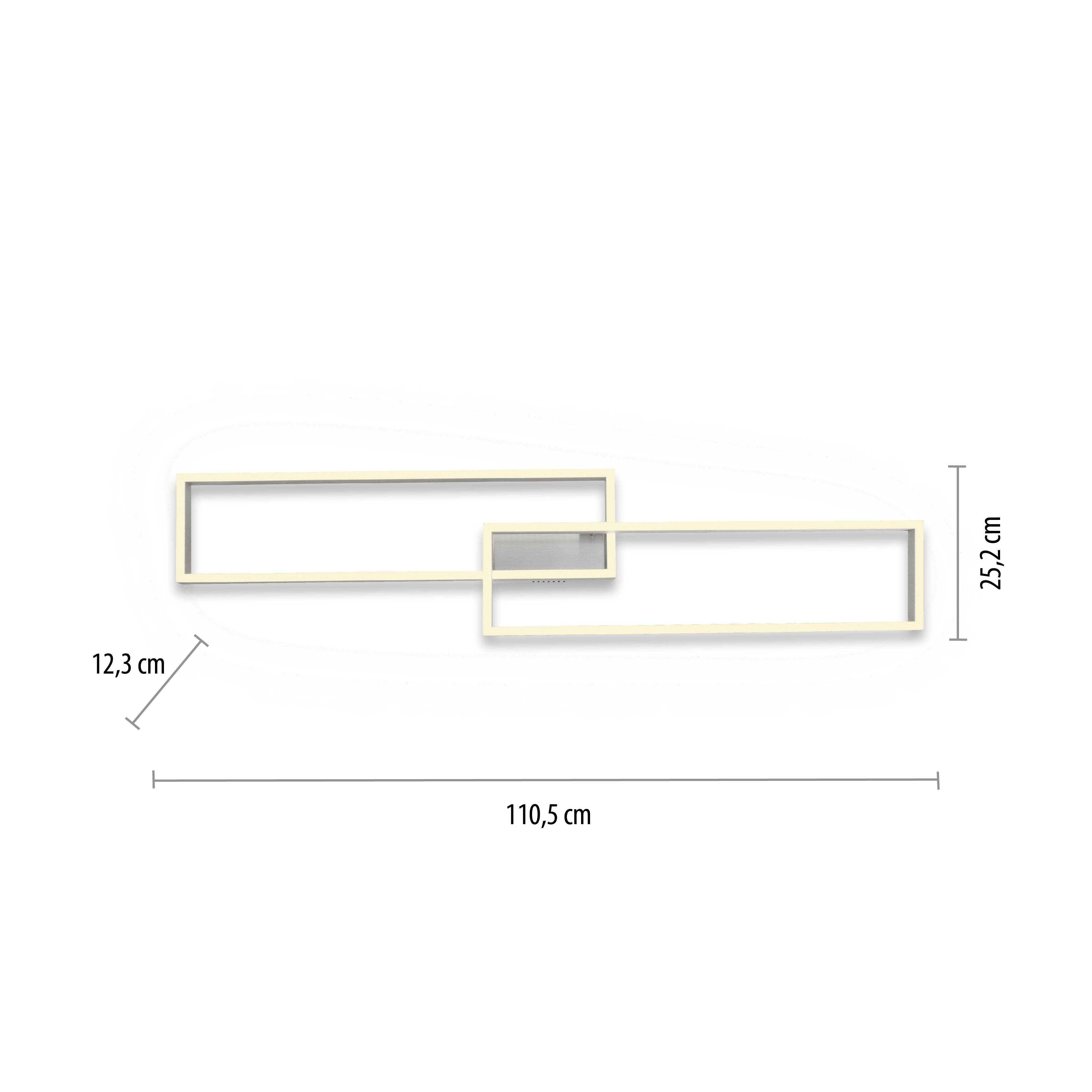 Paul Neuhaus 6231-55 LED-Deckenleuchte LED 40W Stahl