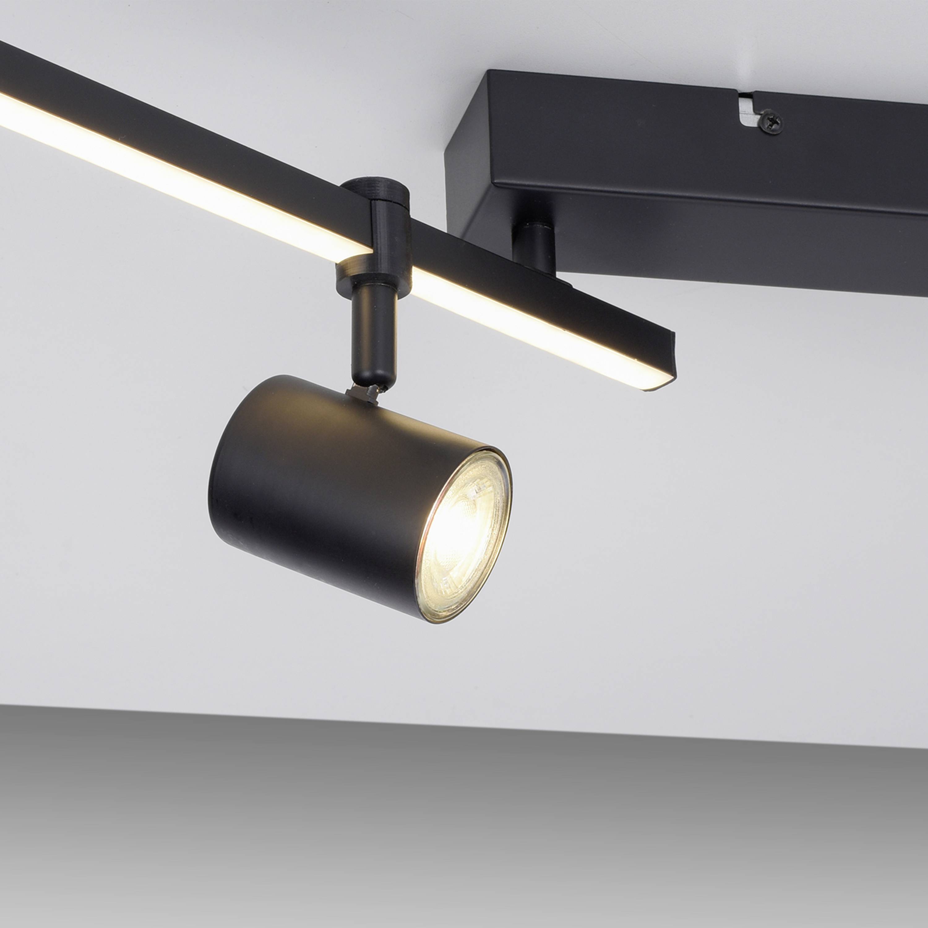 Paul Neuhaus 6525-18 LED-Deckenleuchte LED GU10 28W Schwarz