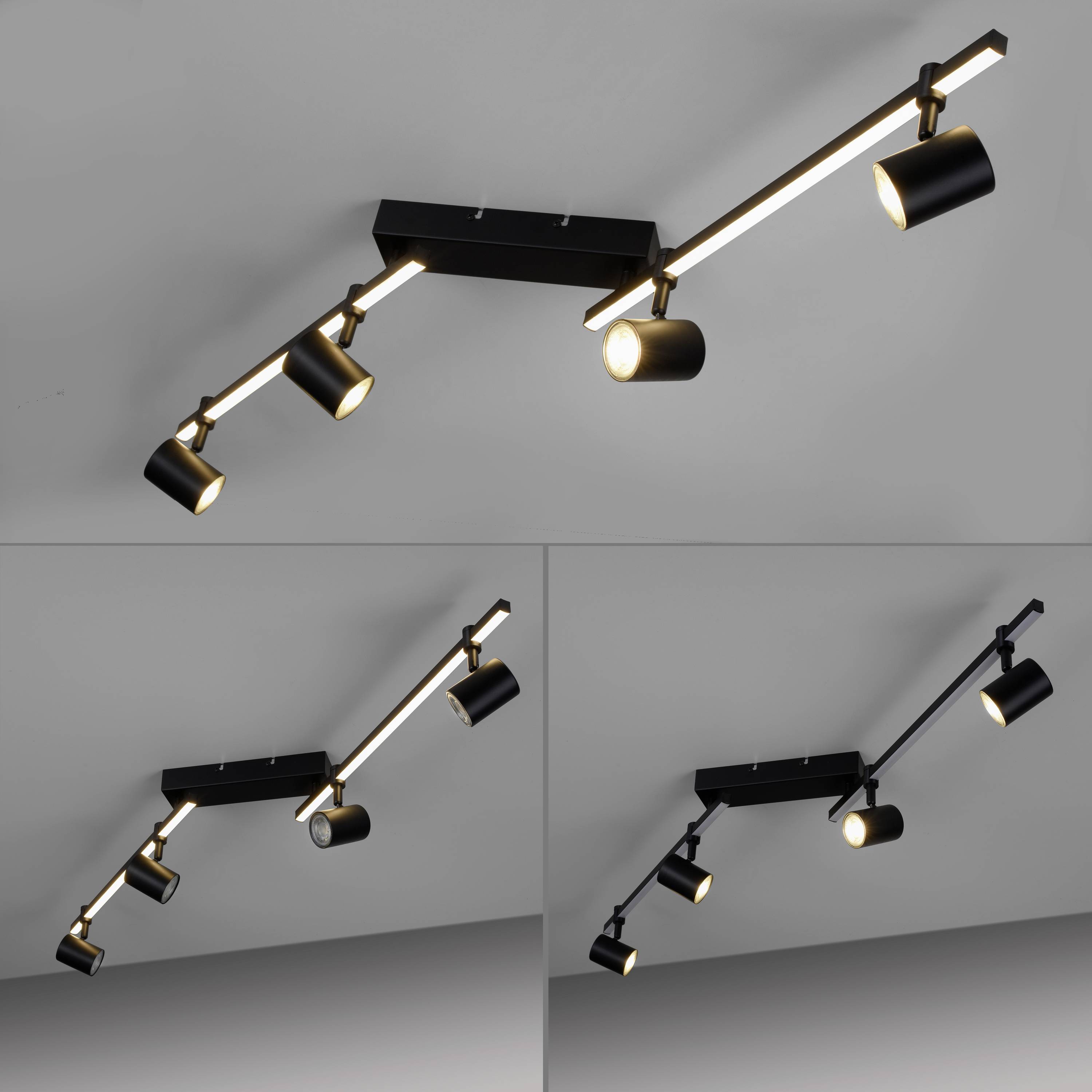 Paul Neuhaus 6525-18 LED-Deckenleuchte LED GU10 28W Schwarz