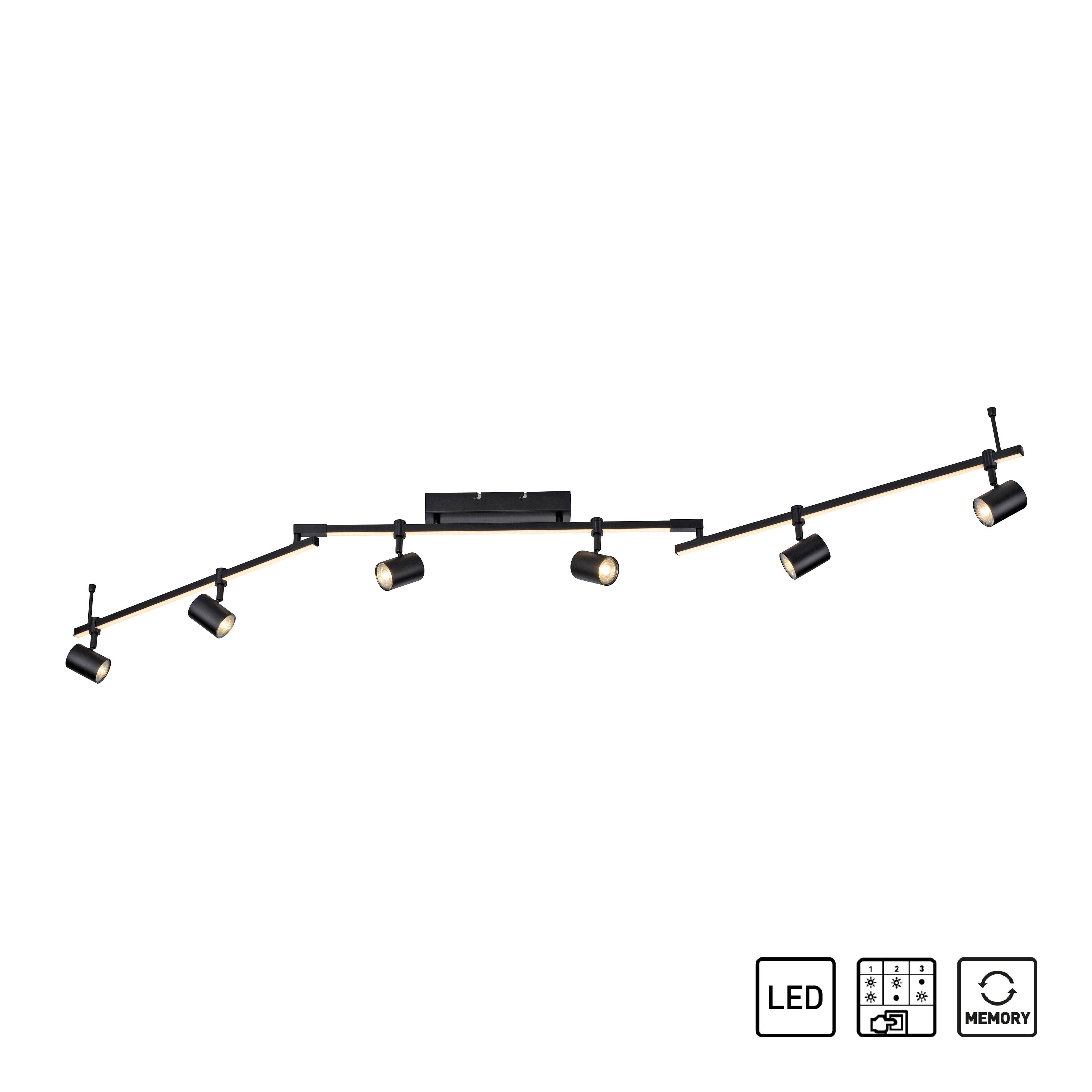 Paul Neuhaus 6526-18 LED-Deckenleuchte LED GU10 42 W Schwarz