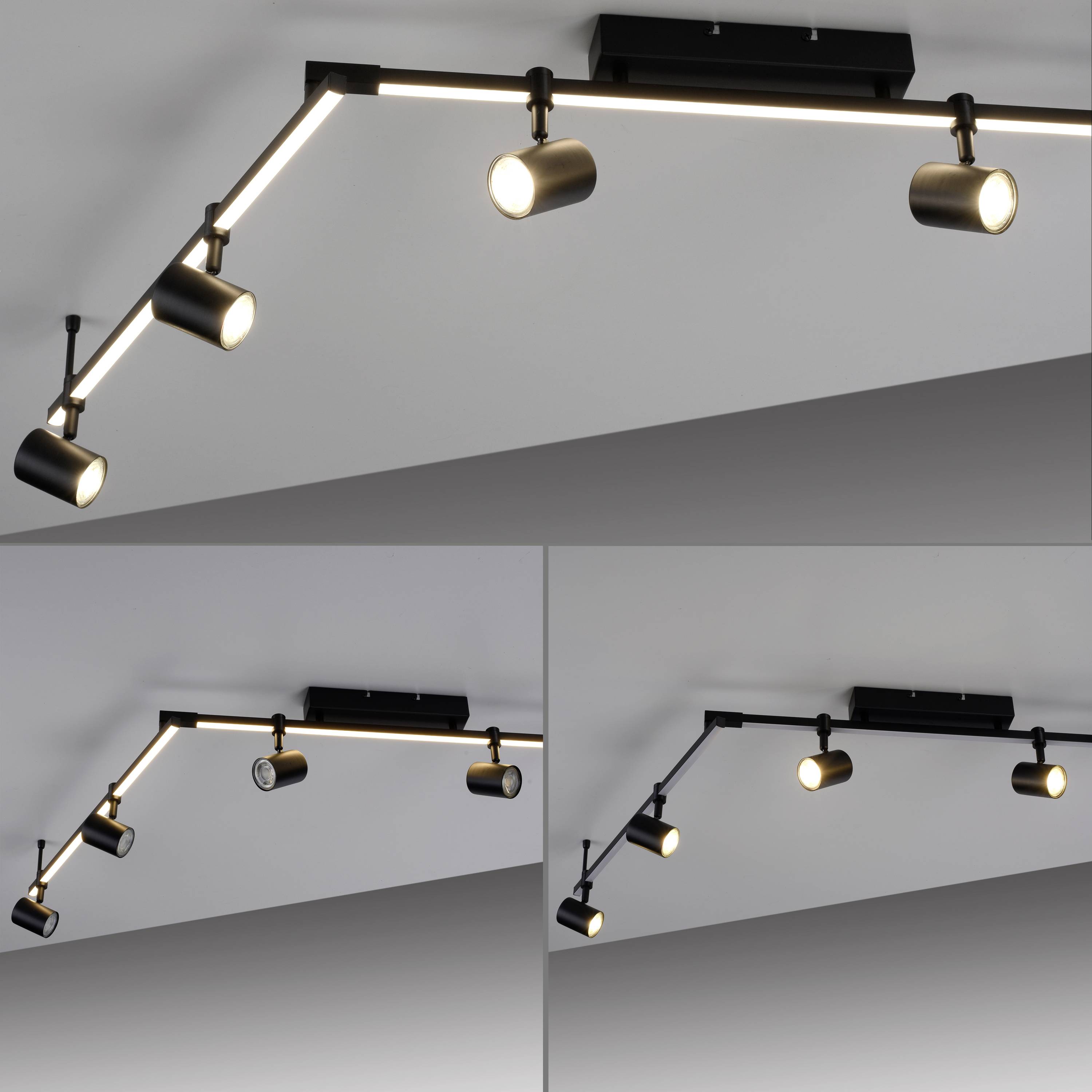 Paul Neuhaus 6526-18 LED-Deckenleuchte LED GU10 42 W Schwarz