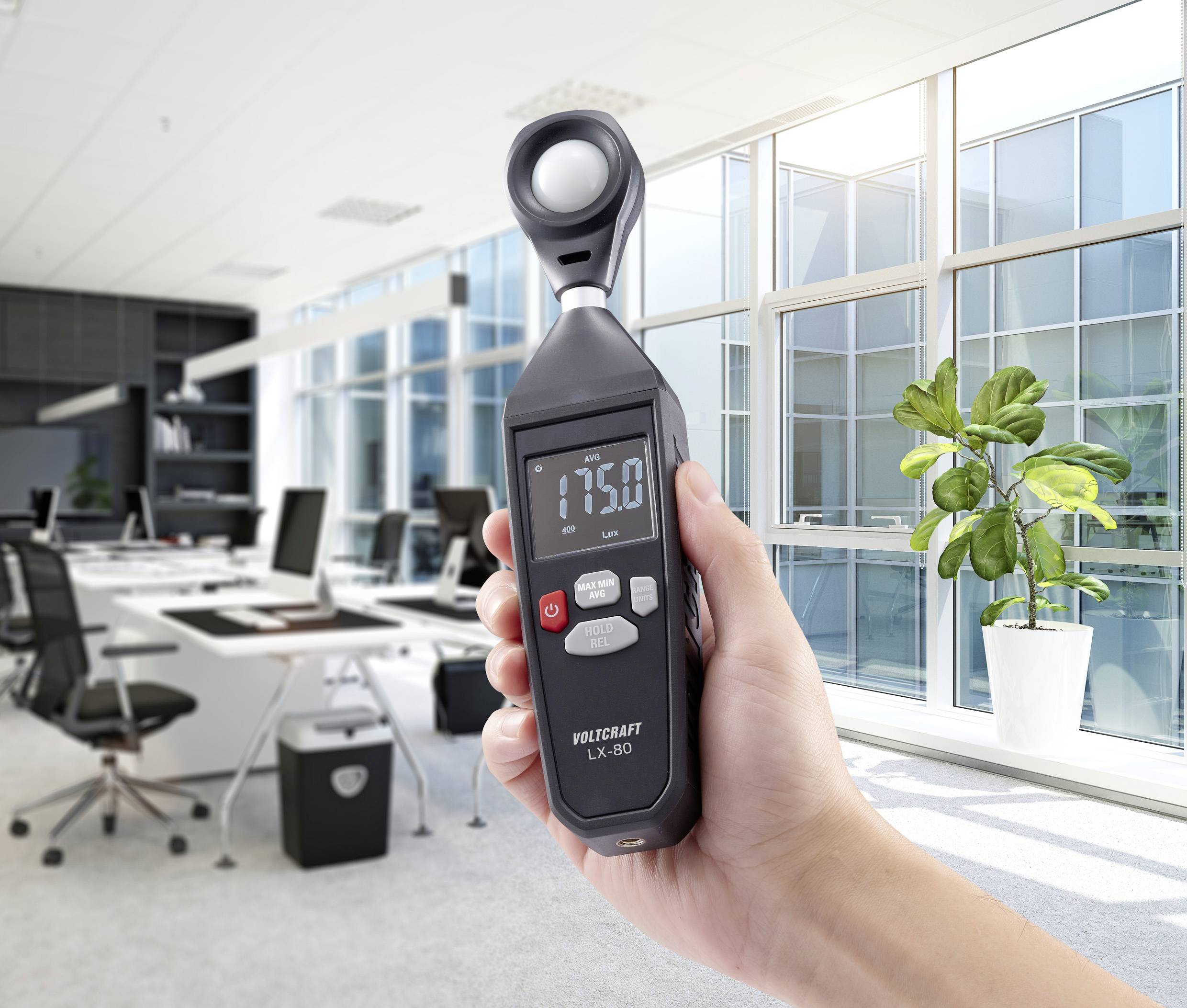 VOLTCRAFT VC-13101385 LX-80 Luxmeter 0.0 - 200000 lx