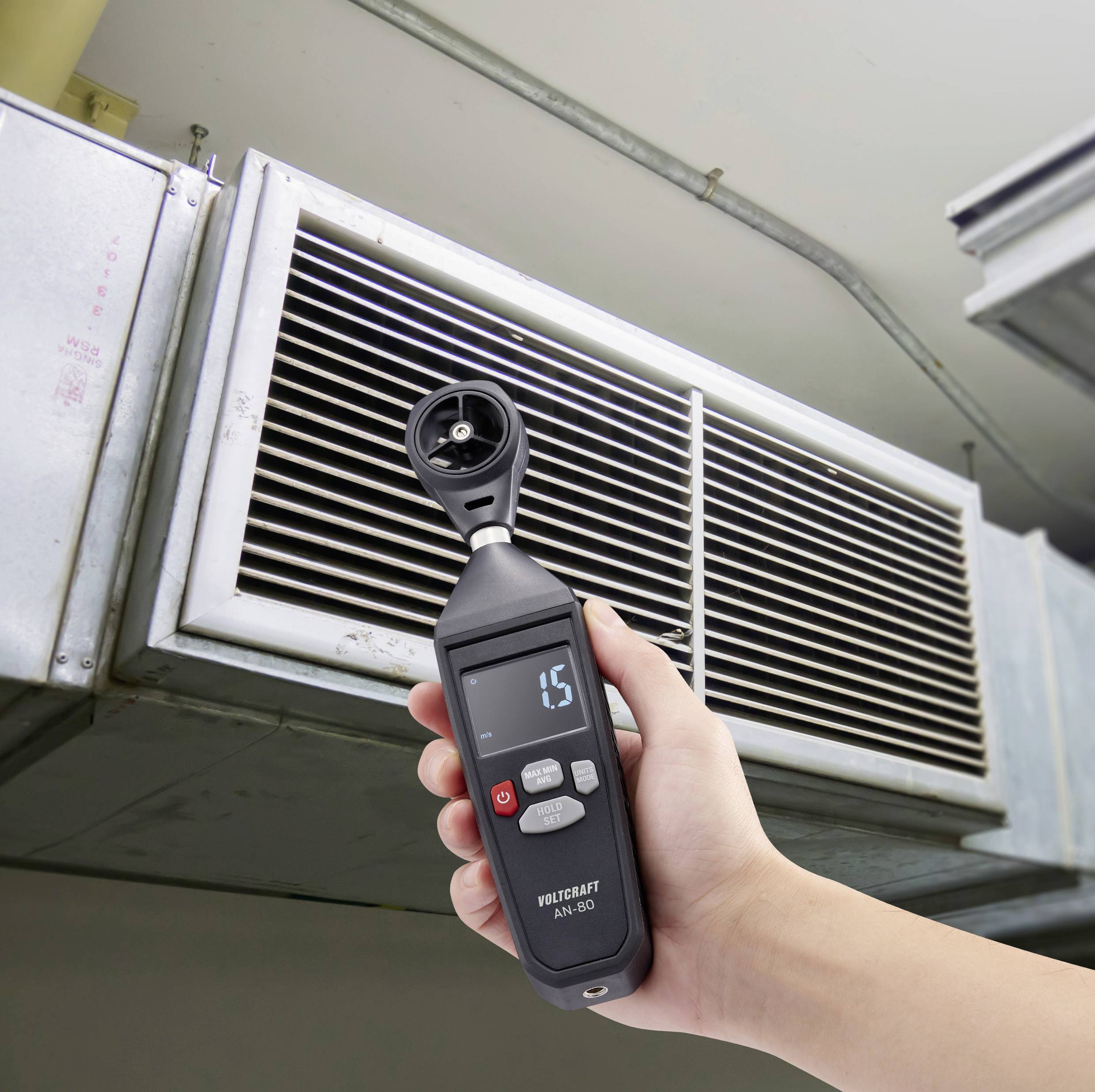 VOLTCRAFT AN-80 Anemometer 0.3 bis 30 m/s