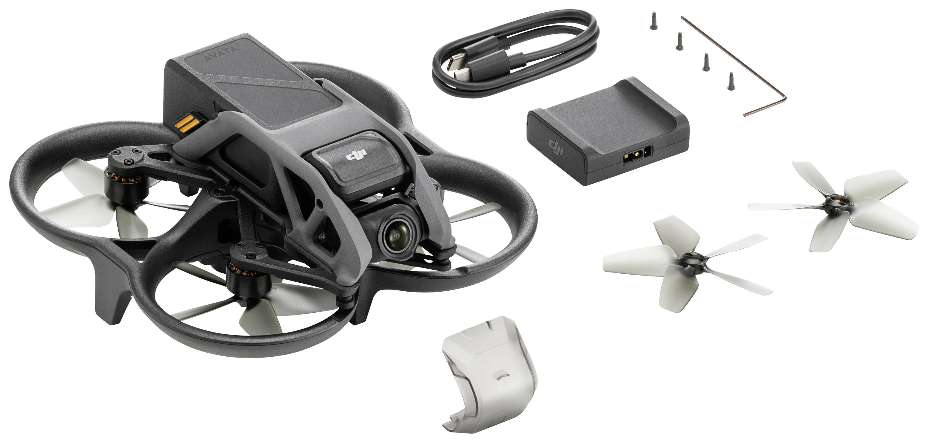 DJI Avata, 4 Rotoren, 3840 x 2160 Pixel, 10000 m, Eingebauter Prozessor, Schwarz, Grau