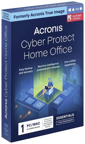 Acronis Cyber Protect Home Office Essentials DE Jahreslizenz, 1 Lizenz Windows, Mac, iOS, Android Si  - Onlineshop Voelkner