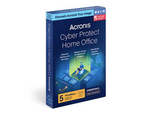 Acronis Cyber Protect Home Office Essentials DE Jahreslizenz, 5 Lizenzen Windows, Mac, iOS, Android  - Onlineshop Voelkner