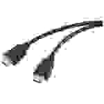 SpeaKa Professional HDMI Anschlusskabel HDMI-A Stecker, HDMI-A Stecker 0.50m Schwarz SP-10481280 Ultra HD (8K), PVC-Mantel
