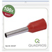 Quadrios 22C427 Aderendhülse 1mm² Teilisoliert Rot 1 Set