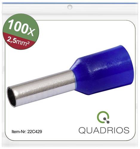 Quadrios 22C429 Aderendhülse 2.5mm² Teilisoliert Blau 1 Set