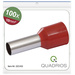 Quadrios 22C432 Aderendhülse 10 mm² Teilisoliert Rot 1 Set