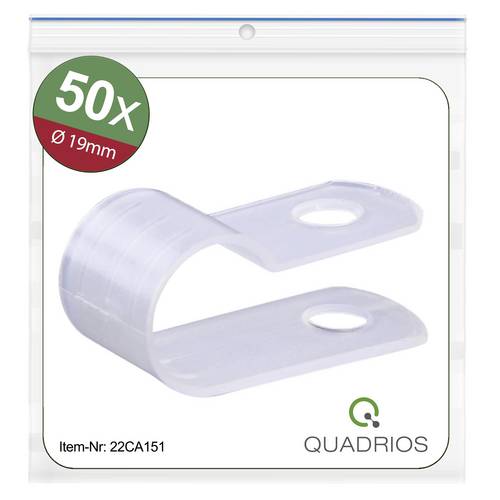 Quadrios 22CA151 Befestigungsschelle schraubbar 22CA151 Bündel-Ø-Bereich 19 mm (max) Natural 1 Set