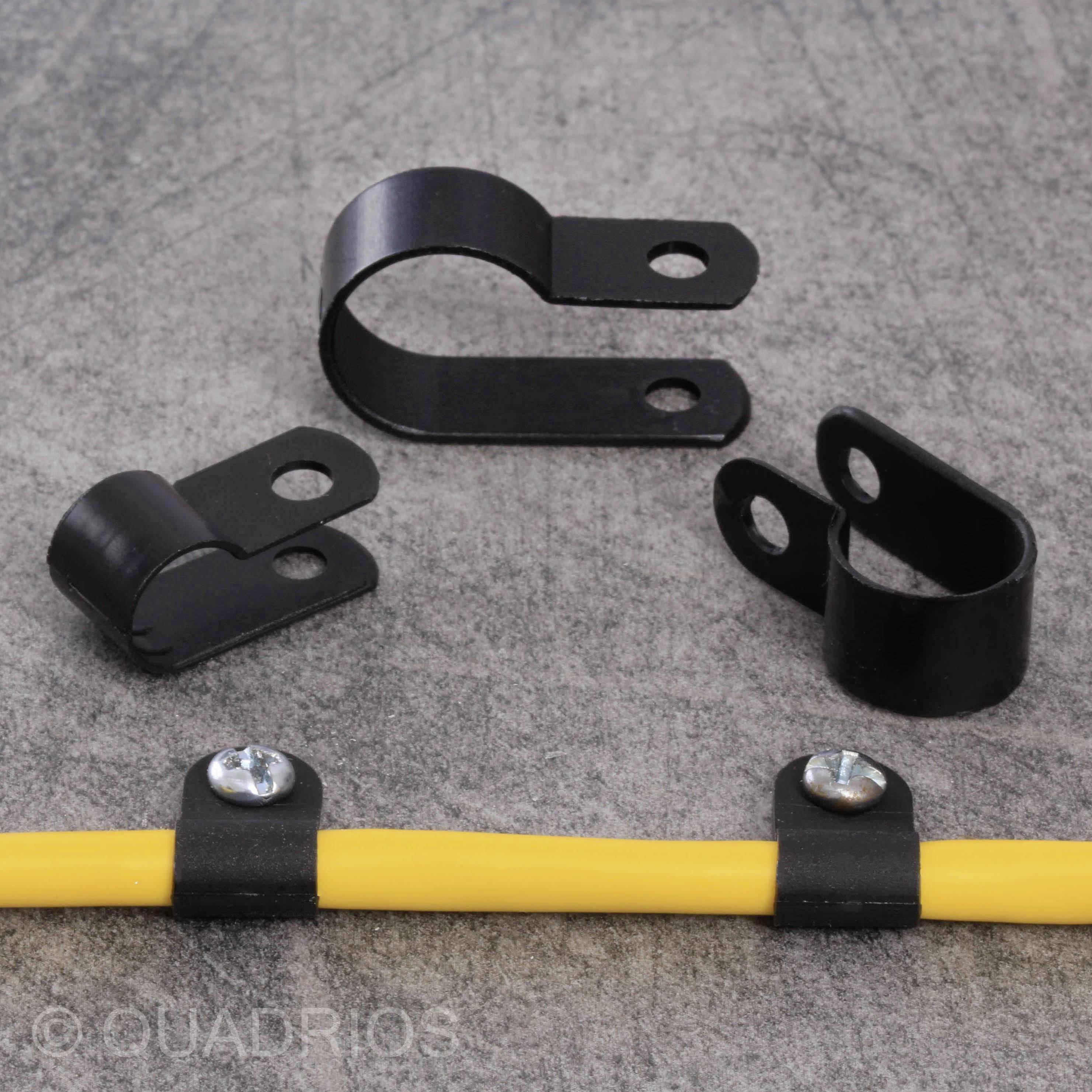 Quadrios 22CA155 Befestigungsschelle schraubbar 22CA155 Bündel-Ø-Bereich 8.4mm (max) Schwarz 1 Set