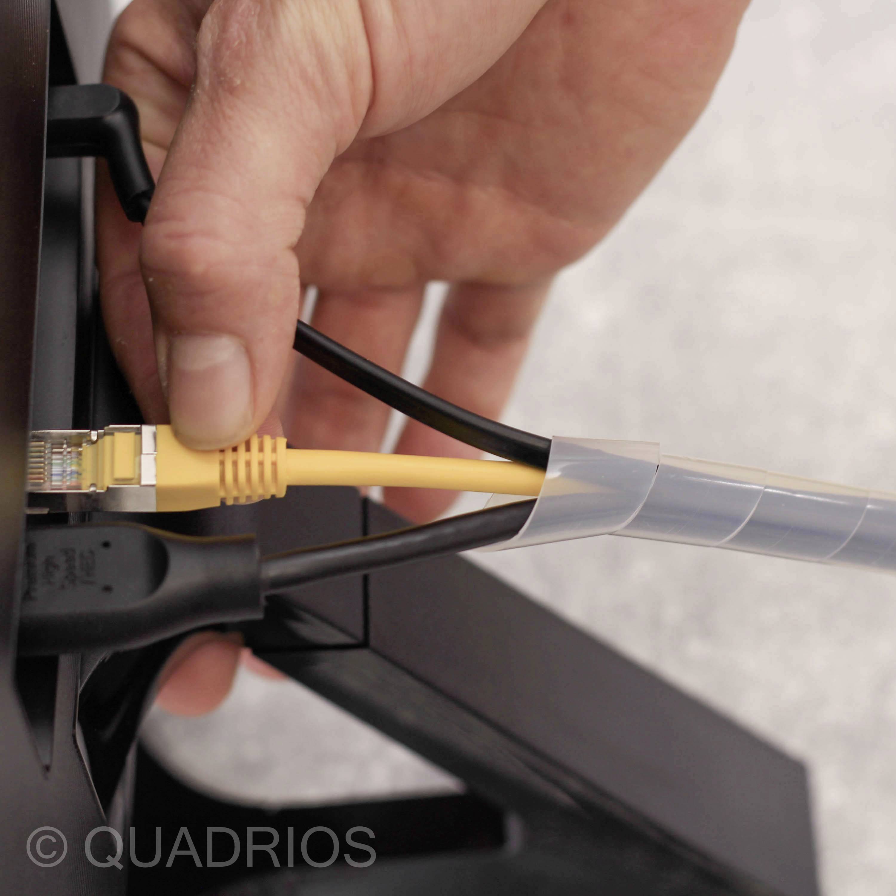 Quadrios 2111C141 2111C141 Spiralschlauch 3 bis 25mm Weiß 1 Set