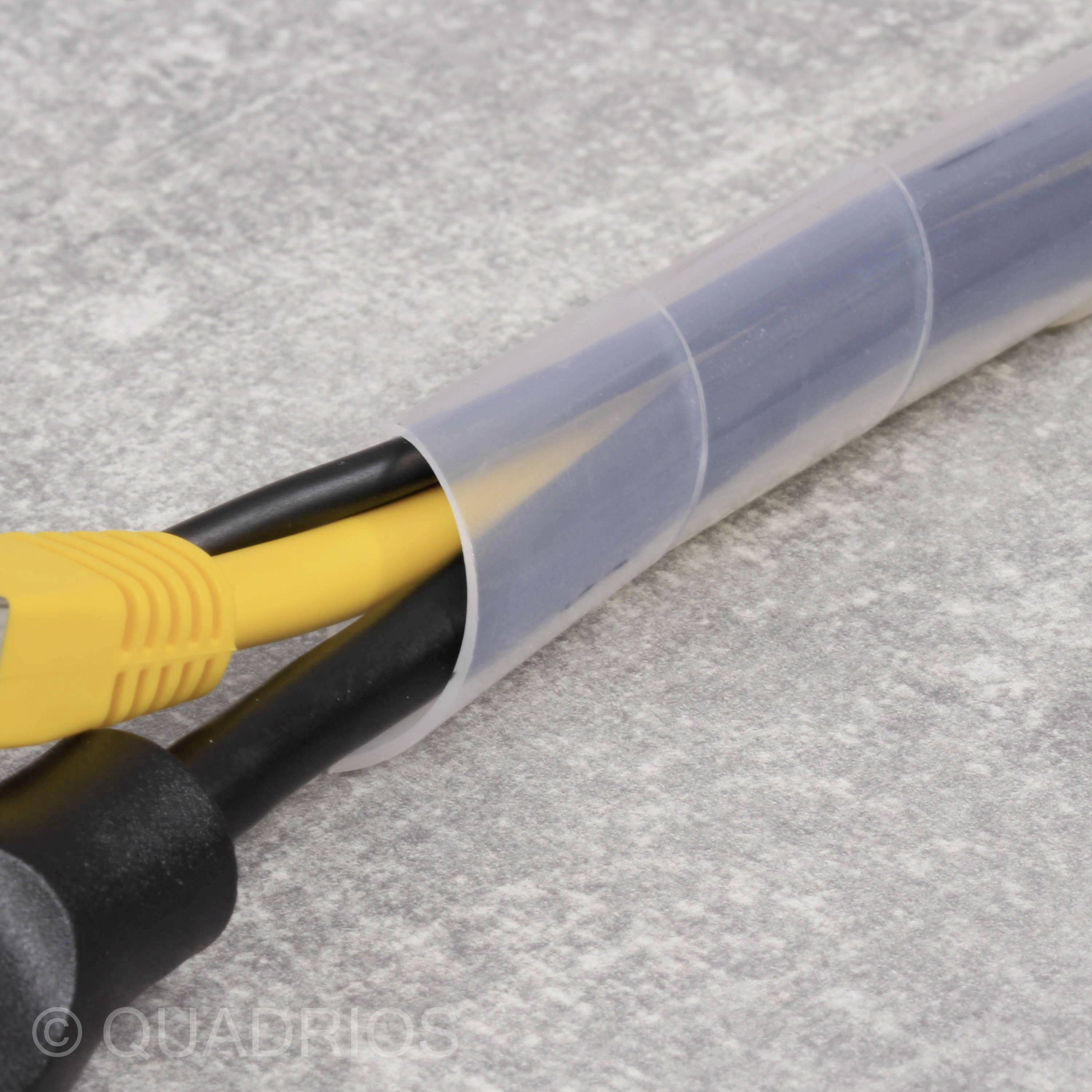 Quadrios 2111C143 2111C143 Spiralschlauch 12 bis 70mm Weiß 1 Set