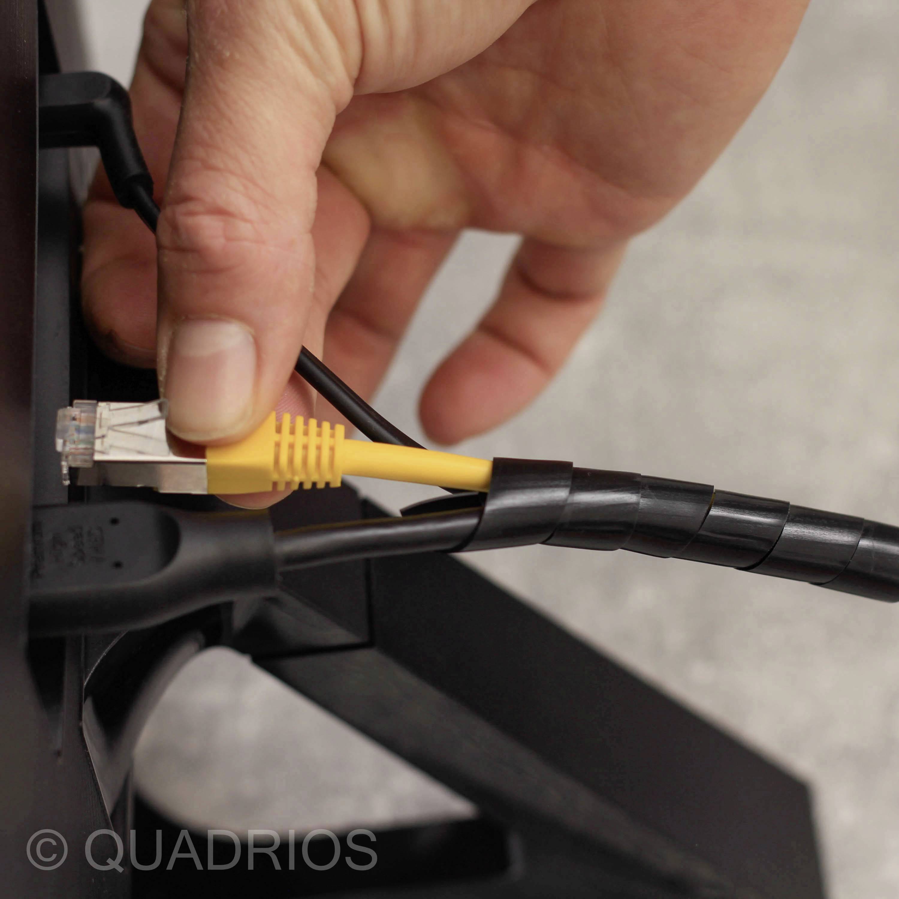 Quadrios 2111C144 2111C144 Spiralschlauch 3 bis 25mm Schwarz 1 Set