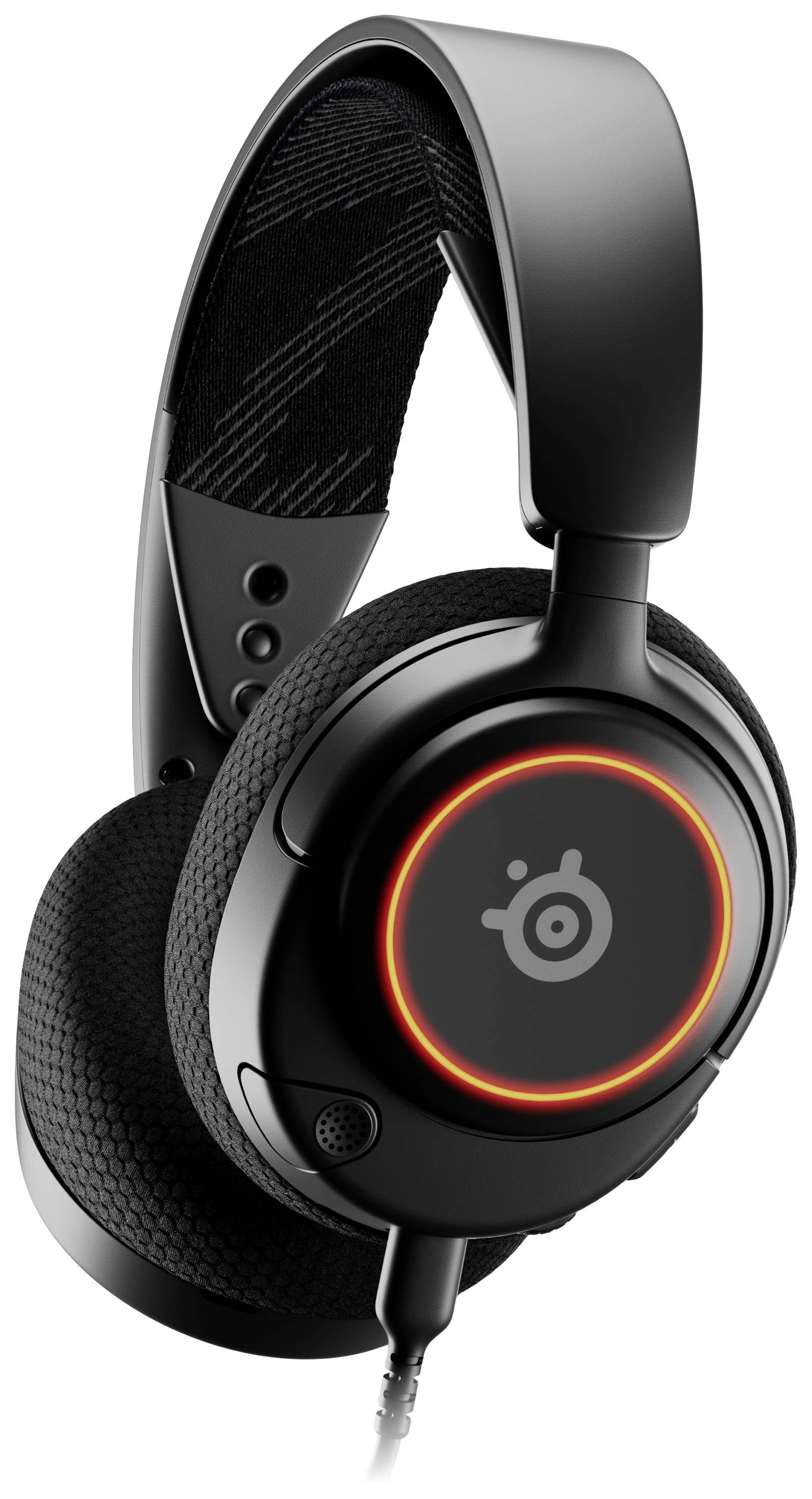 Steelseries Arctis Nova 3 Over Ear Headset kabelgebunden Stereo Schwarz Mikrofon-Rauschunterdrückung Headset, Lautstärkeregelung, Mikrofon-Stummsch