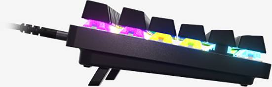 Steelseries Apex 9 TKL USB Gaming-Tastatur Deutsch, QWERTZ Schwarz Abnehmbares Kabel, Beleuchtet, Integrierter Profilspeicher