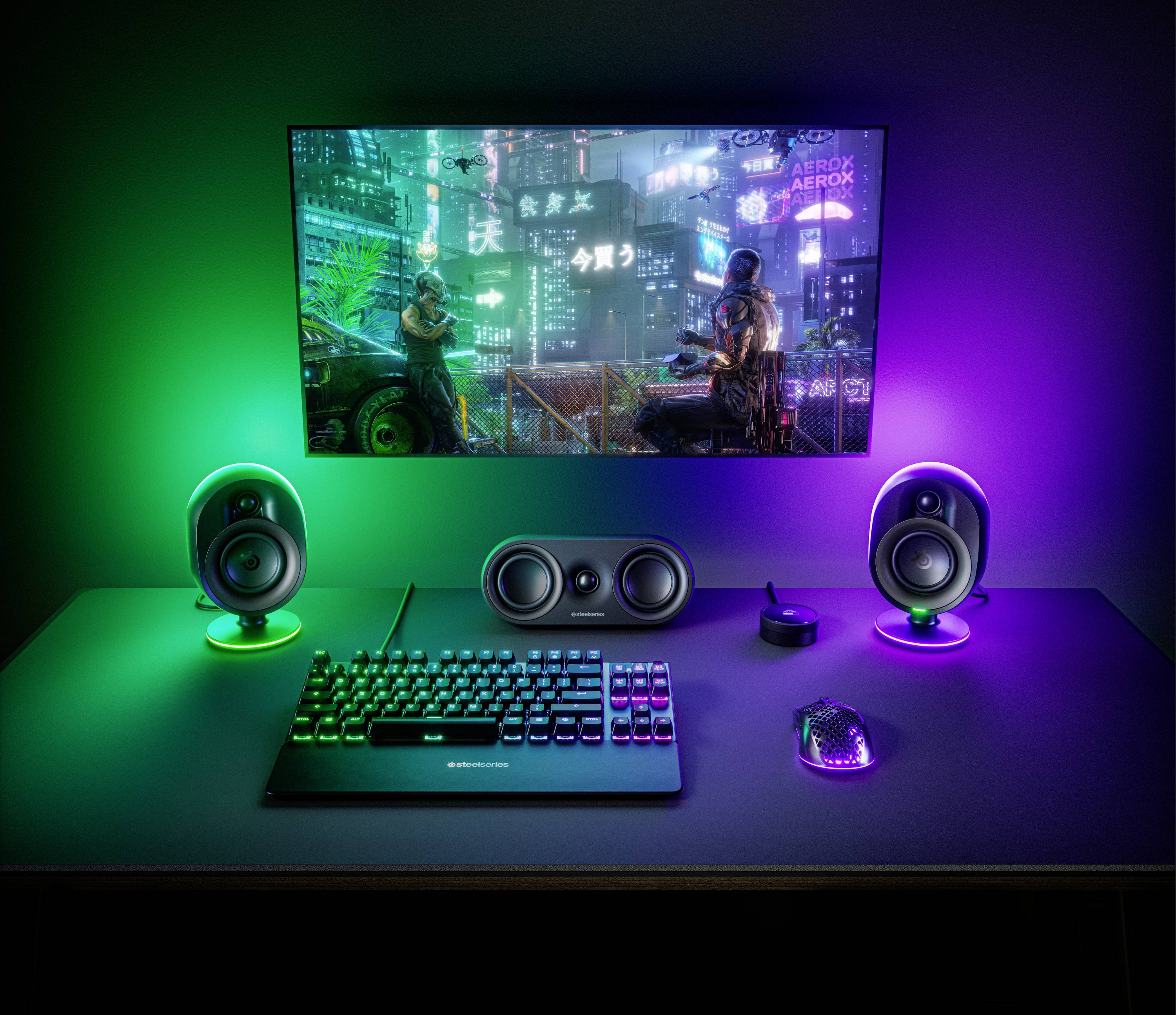 Steelseries Arena 9 5.1 PC-Lautsprecher Bluetooth®, USB Schwarz