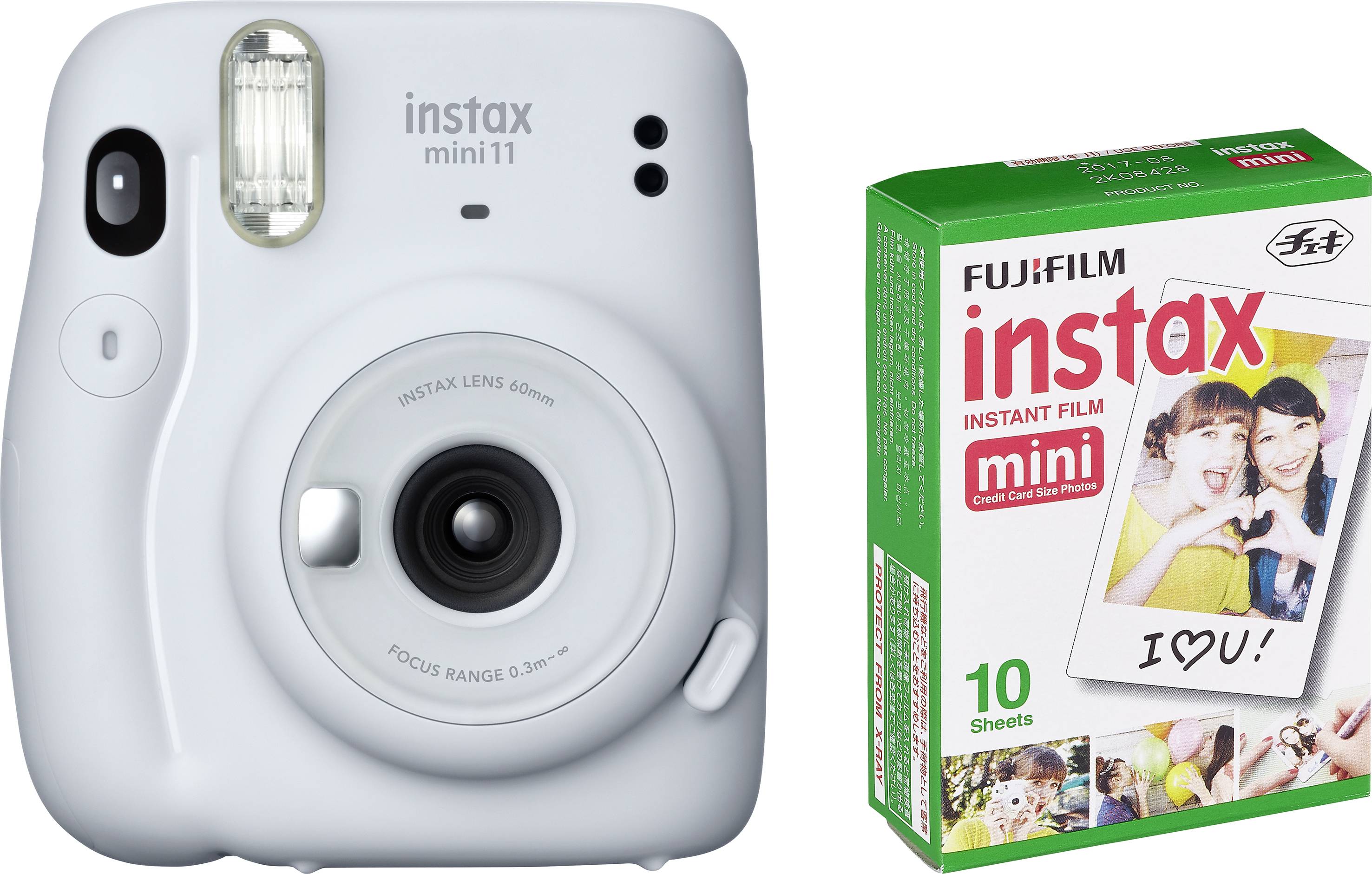 Fujifilm Instax Mini 11 Sofortbildkamera Ice, Weiß