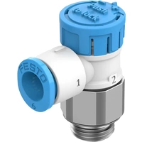 FESTO Drosselrückschlagventil 8068723 VFOE-LE-T-M5-Q4 0.2 bis 10 bar Außengewinde M5 1 St. FESTO Drosselrückschlagventil 8068723 VFOE-LE-T-M5-Q4 0.2 bis 10 bar Außengewinde M5 1 St.