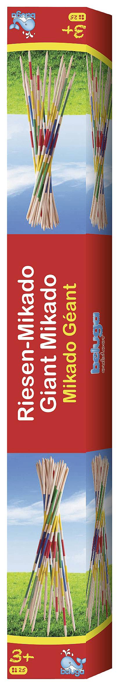 John Riesenmikado aus Holz