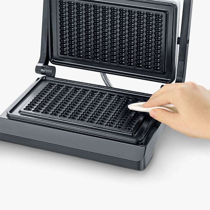 Severin 2114 Waffeleisen Schwarz, Beige