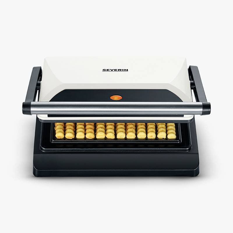 Severin 2114 Waffeleisen Schwarz, Beige