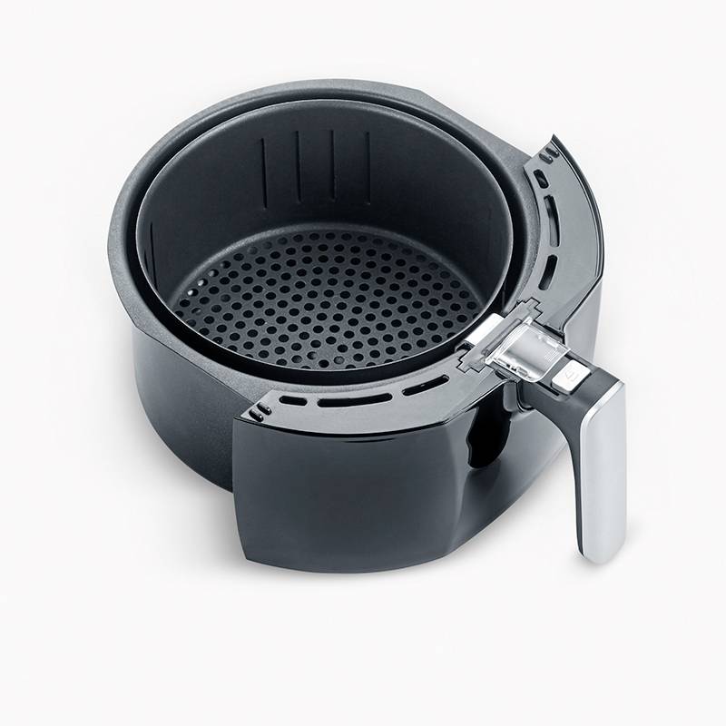 Severin 2430 Heißluft-Fritteuse 3.2 l 1500 W Edelstahl (gebürstet), Schwarz