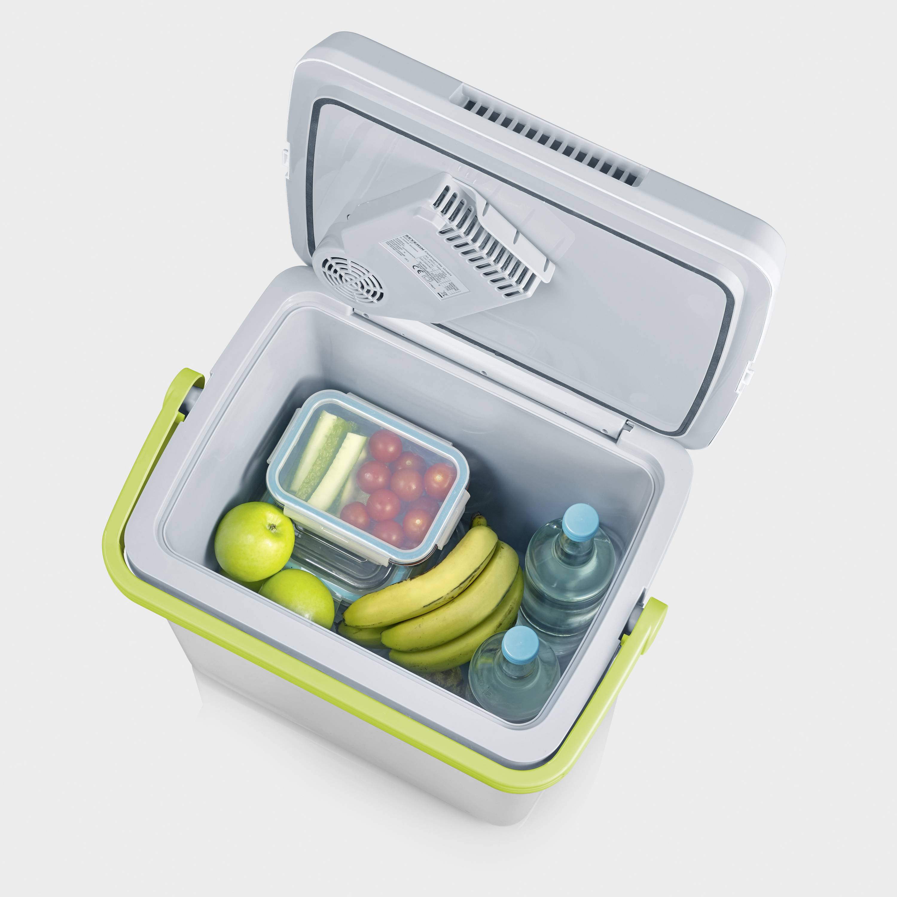 Severin 2924 Kühlbox EEK: E (A - G) Thermoelektrisch 12 V, 230 V Grau, Grün, Weiß 19 l