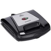 Severin 2968 Sandwich-Toaster Edelstahl (gebürstet), Schwarz Severin 2968 Sandwich-Toaster Edelstahl (gebürstet), Schwarz