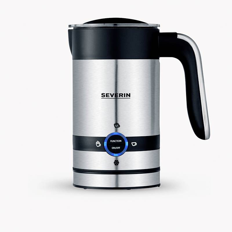 Severin 3584 3584 Milchaufschäumer Edelstahl (gebürstet), Schwarz 450W