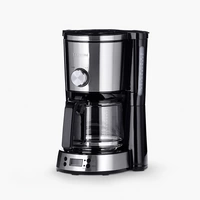 Severin 4826 Kaffeemaschine Edelstahl (gebürstet), Schwarz Fassungsvermögen Tassen=10 Timerfunktion, Warmhaltefunktion, Glaskanne Severin 4826 Kaffeemaschine Edelstahl (gebürstet), Schwarz Fassungsvermögen Tassen=10 Timerfunktion, Warmhaltefunktion, Glaskanne