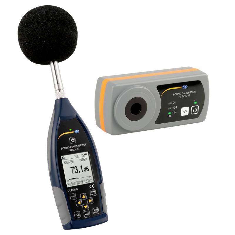 PCE Instruments Schallpegel-Messgerät Datenlogger PCE-428-KIT-N 25 - 136 dB 20Hz - 12.5kHz USB
