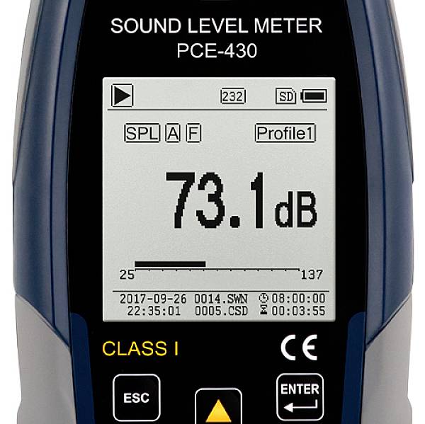PCE Instruments Schallpegel-Messgerät PCE-430-SC 09