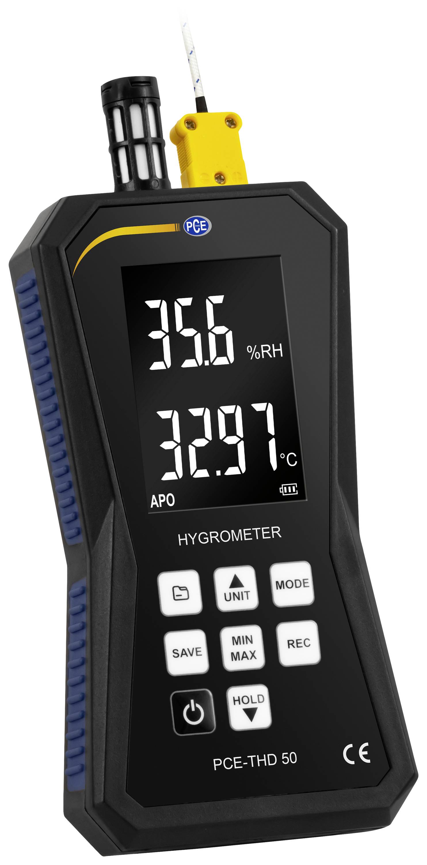 PCE Instruments PCE-THD 50 PCE-THD 50 Luftfeuchte-Datenlogger, Temperatur-Datenlogger -100 bis +1372°C 0 bis 100% rF