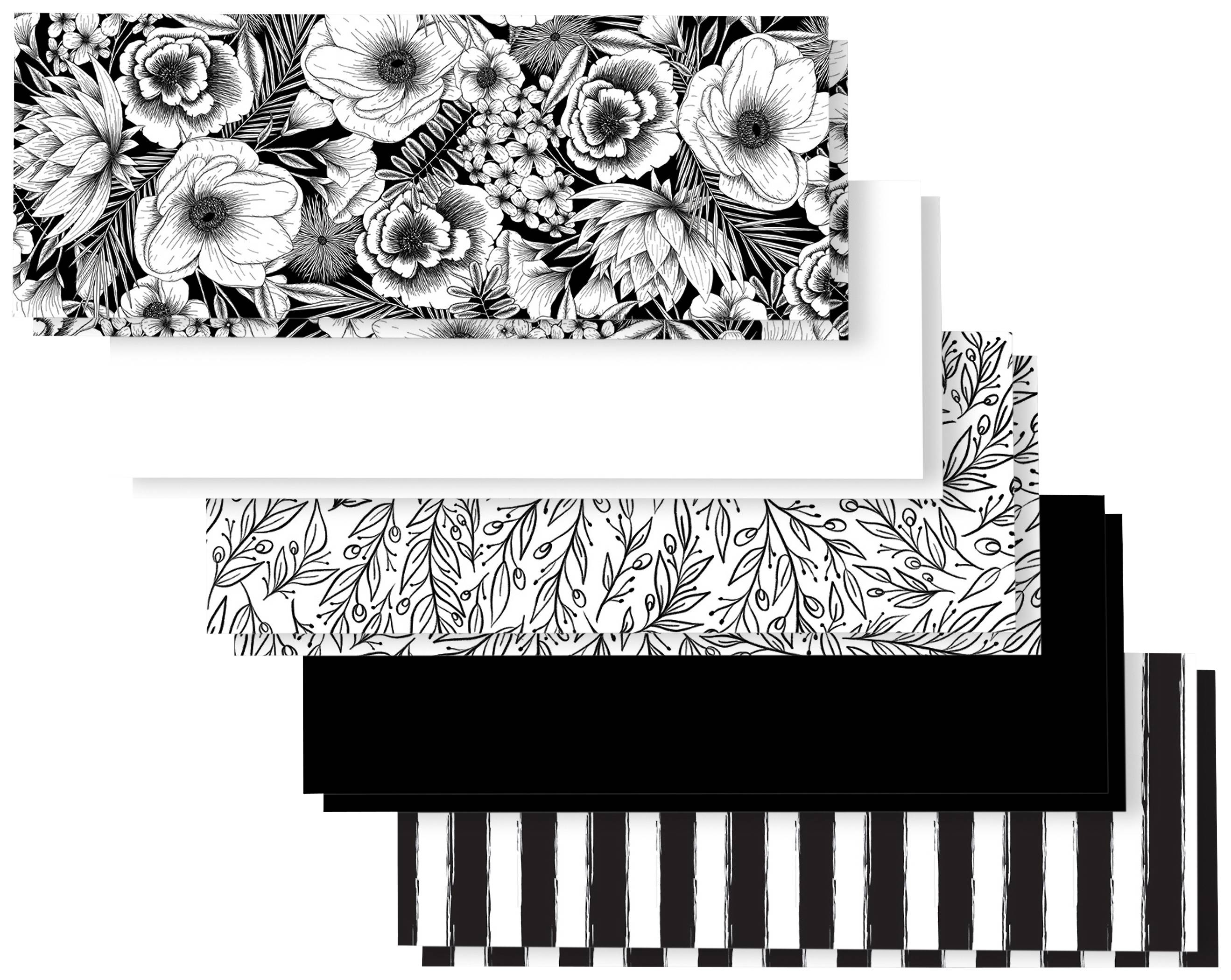 Cricut Joy Adhesive Backed Deluxe Paper Gestaltungsset Schwarz, Weiß