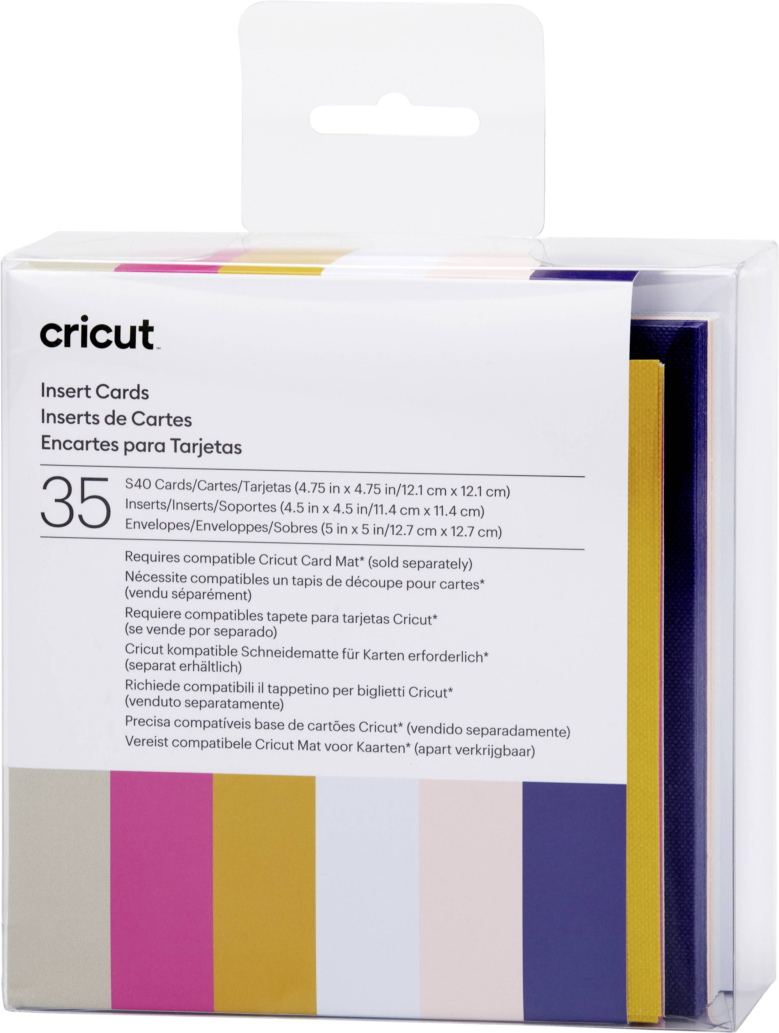 Cricut Insert Cards Sensei S40 Kartenset Tulpenblau, Puder