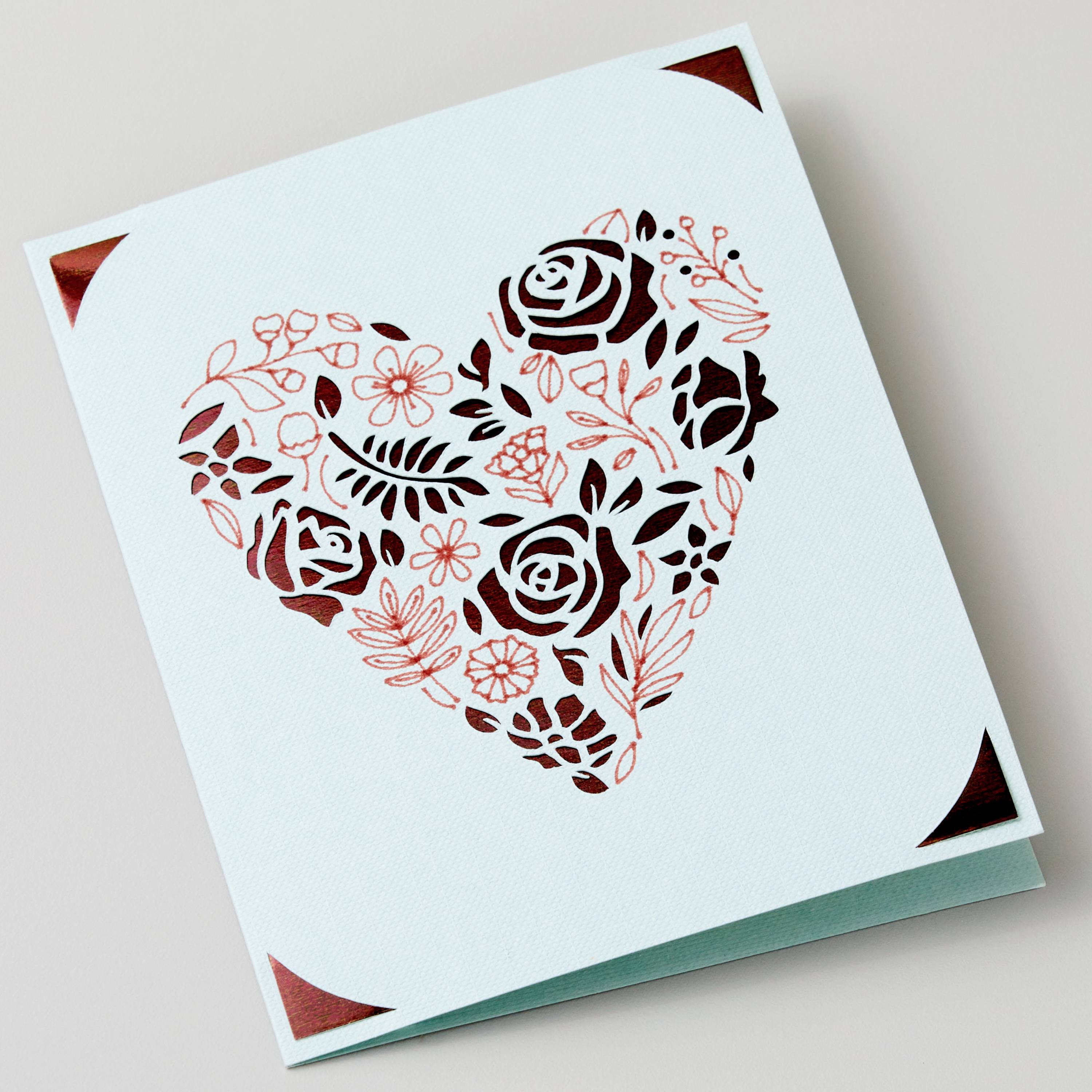 Cricut Insert Cards Rainbow S40 Kartenset Rot, Blau, Grün